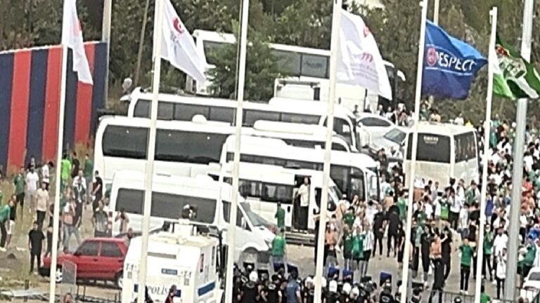 Burs – Düzcespor maçında ortalık karıştı!