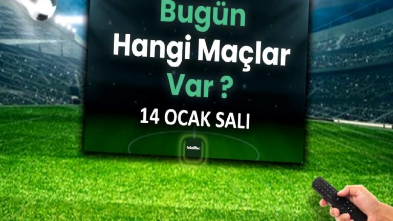 14 Ocak Salı günü hangi maçlar var? Bugünkü futbol maçları listesi