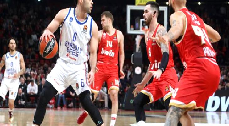 Anadolu Efes, Olympiakos deplasmanında mağlup