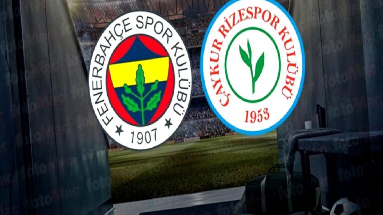 Fenerbahçe – Çaykur Rizespor CANLI | Fenerbahçe – Çaykur Rizespor maçı ne zaman, st kaçta ve hangi kanalda? (Trendyol Süper Lig)