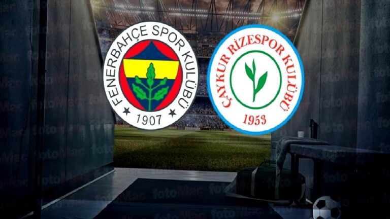 Fenerbahçe – Çaykur Rizespor maçı NE ZAMAN? St kaçta ve hangi kanalda? | Trendyol Süper Lig