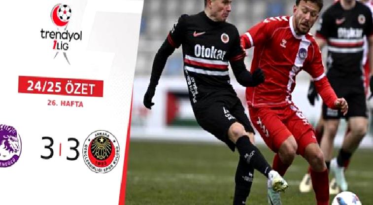 ÖZET | Başkent derbisi nefes kesti! 6 gollü çılgın maç