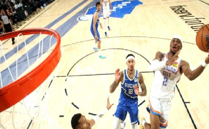 SGA ve Giannis’in sayı düellosunda OKC, Bucks’ı mağlup etti