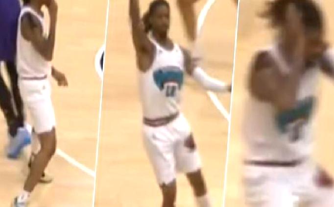 Morant’ten ‘tabanca’ sonrası yeni ‘el bombası’ kutlaması!