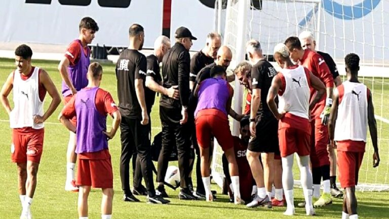Galatasaray’da antrenmanda Günay Güvenç korkuttu!