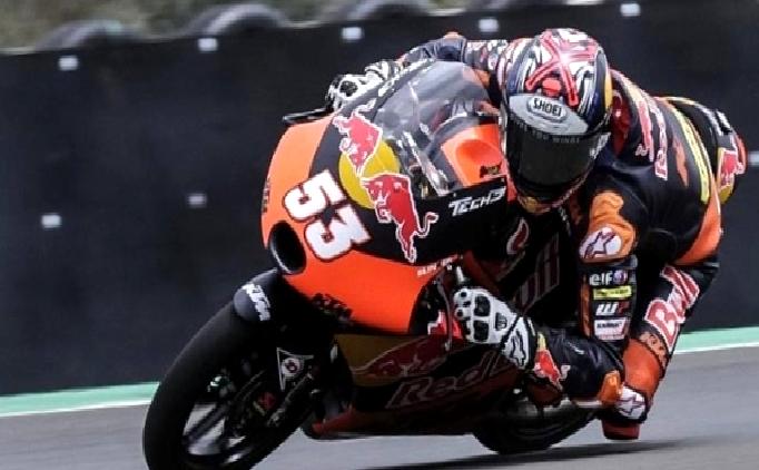 Milli motosikletçi Deniz Öncü, Moto2 Hollanda yarışını tamamlayamadı