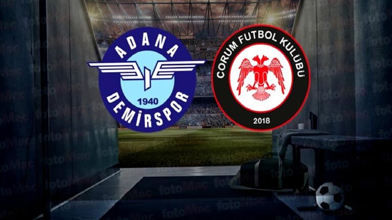 Adana Demirspor-Çorum FK maçı canlı izle | Adana Demirspor-Arca Çorum FK maçı ne zaman, saat kaçta ve hangi kanalda?