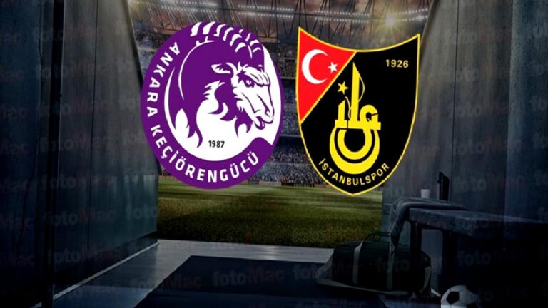 Ankara Keçiörengücü-İstanbulspor maçı canlı izle | Emre Gökdemir İnşaat Ankara Keçiörengücü-İstanbulspor maçı ne zaman, saat kaçta ve hangi kanalda?