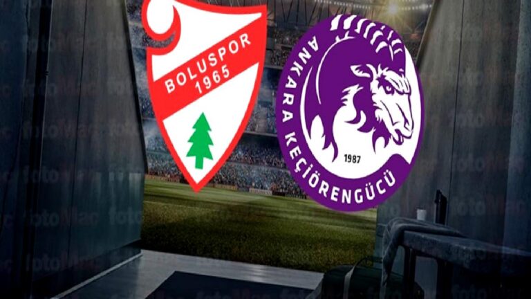 Boluspor-Ankara Keçiörengücü maçı canlı izle | Boluspor-Emre Gökdemir İnşaat Ankara Keçiörengücü maçı ne zaman, saat kaçta ve hangi kanalda?