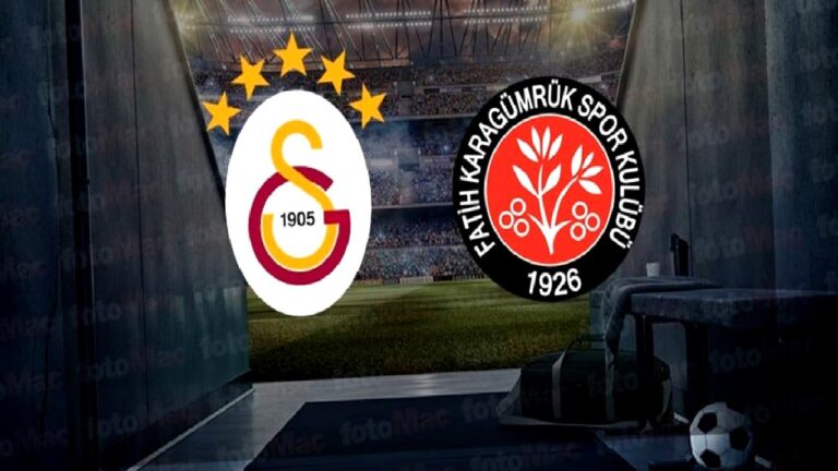 Galatasaray Fatih Karagümrük maçı canlı izle | Galatasaray – Fatih Karagümrük maçı saat kaçta, hangi kanalda? Muhtemel 11’ler
