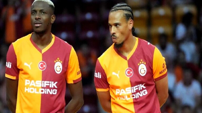 Galatasaray’da Sane ve Osimhen için imza töreni düzenlendi