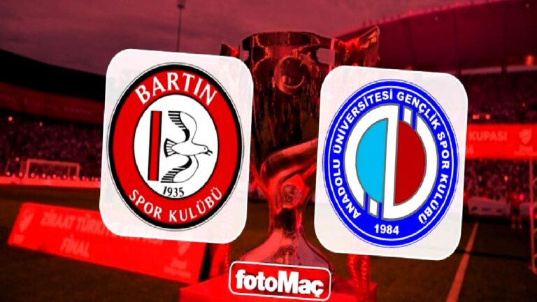 Bartınspor-Anadolu Üniversitesi maçı ne zaman, saat kaçta ve hangi kanalda? | Ziraat Türkiye Kupası CANLI