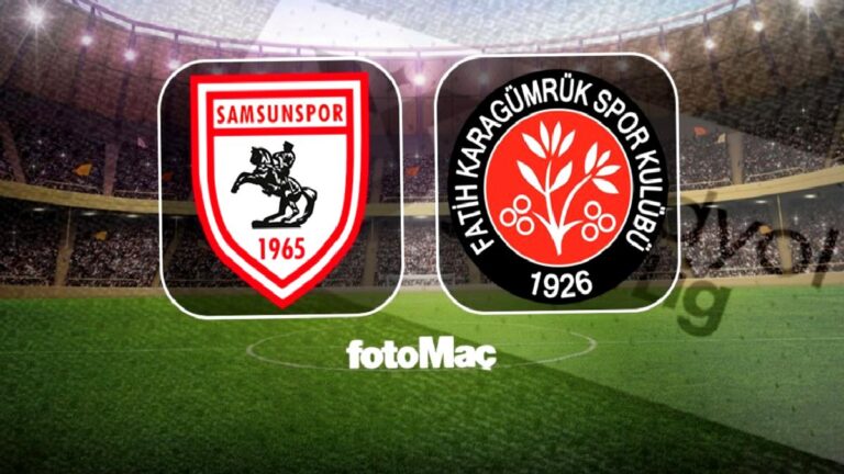 Samsunspor-Mısırlı.com.tr Fatih Karagümrük maçı CANLI