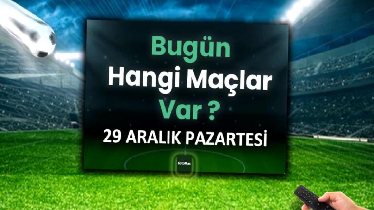 Bugünkü maç takvimi | 30 Aralık bugün kimin maçı var?