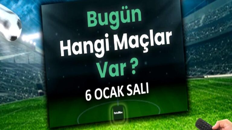 Bugünkü maç takvimi | 7 Ocak bugün maç var mı? Kimin maçı var, hangi kanalda?