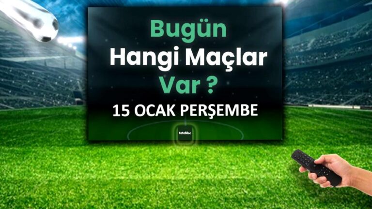Bugünkü maçlar listesi | 16 Ocak Cuma bugün kimin maçı var? Hangi kanalda?