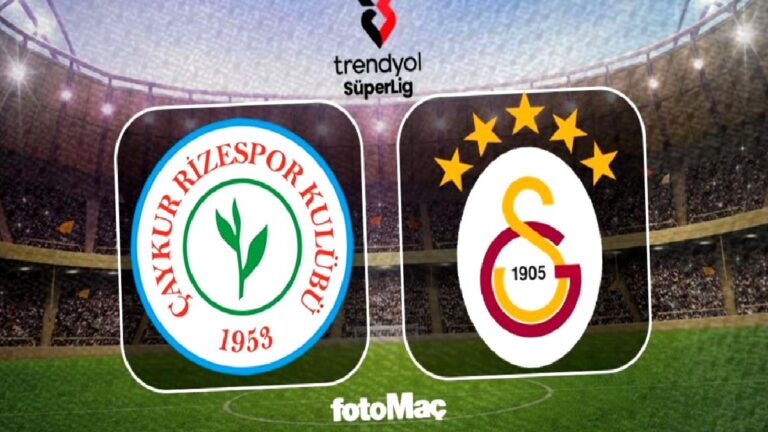 Çaykur Rizespor-Galatasaray maçı ne zaman, saat kaçta, hangi kanalda? 11’ler belli oldu mu?