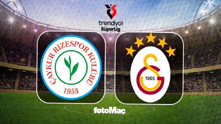 Çaykur Rizespor-Galatasaray maçı ne zaman, saat kaçta ve hangi kanalda?