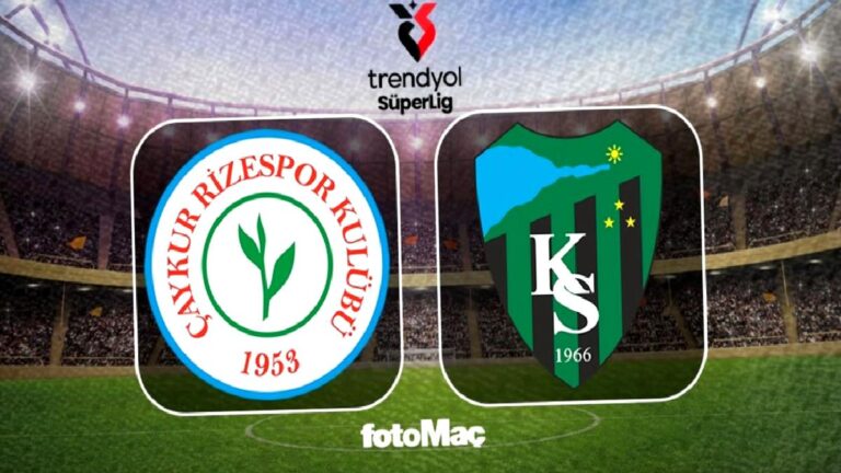 Çaykur Rizespor-Kocaelispor maçı: Ne zaman, saat kaçta, hangi kanalda?