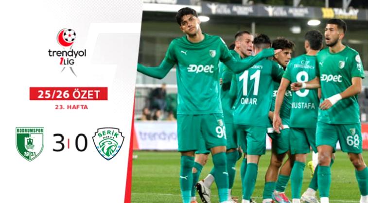 ÖZET | Sipay Bodrum FK 3 puanı 3 golle aldı!