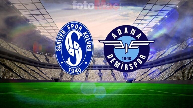 SMS Grup Sarıyerspor-Adana Demirspor maçı ne zaman, saat kaçta, hangi kanalda?