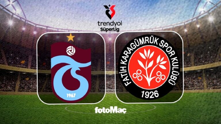 Trabzonspor – Fatih Karagümrük maçı ne zaman, saat kaçta, hangi kanalda?