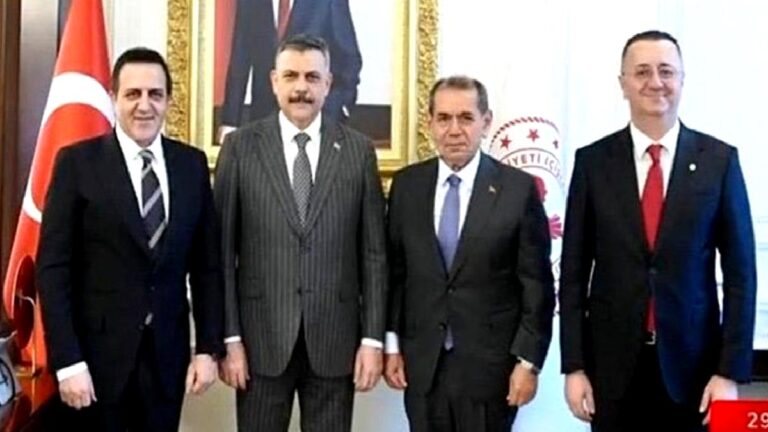 Galatasaray Başkanı Dursun Özbek’ten İçişleri Bakanı Mustafa Çiftçi’ye ziyaret