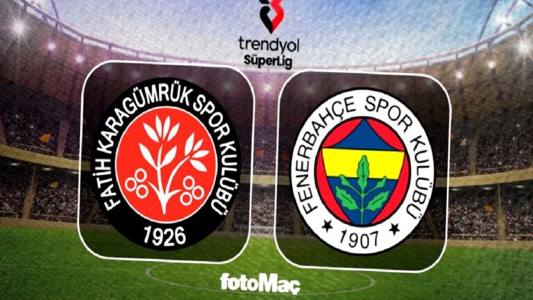 Karagümrük Fenerbahçe maçı ne zaman, saat kaçta, hangi kanalda?
