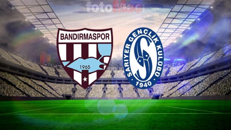 Bandırmaspor-SMS Grup Sarıyerspor maçı CANLI | Ne zaman, saat kaçta, hangi kanalda?