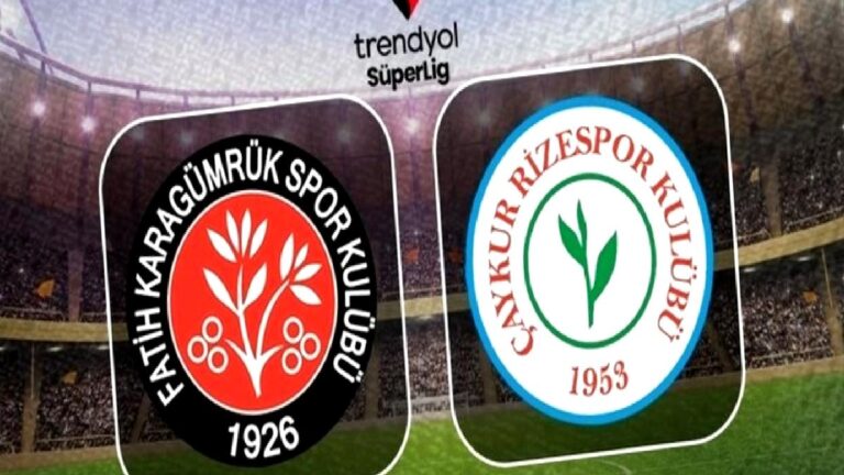 Misirli.com.tr Fatih Karagümrük- Çaykur Rizespor maçı (CANLI)