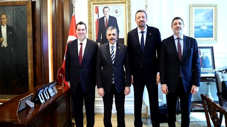 TBF Başkanı Hidayet Türkoğlu’ndan İçişleri Bakanı Mustafa Çiftçi’ye ziyaret