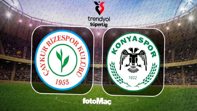 Çaykur Rizespor-TÜMOSAN Konyaspor CANLI | Maç saat kaçta, hangi kanalda?