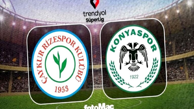 Çaykur Rizespor-TÜMOSAN Konyaspor maçı CANLI
