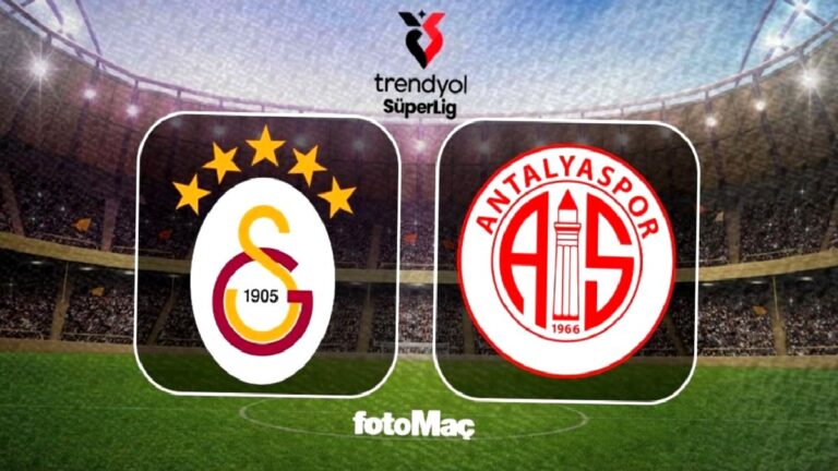 Galatasaray-Antalyaspor MAÇI CANLI | Ne zaman, saat kaçta, hangi kanalda?