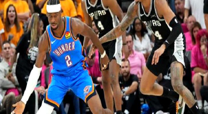 Spurs’ü 123-108 yenen Thunder, seride 2-1 öne geçti