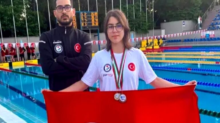 Milli yüzücü Defne’den Avrupa’da tarihi başarı!