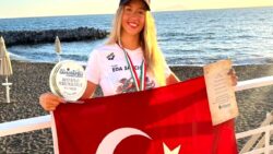 Ultra maraton yüzücüsü Eda Savcıgil’den İtalya’da tarihi birincilik!