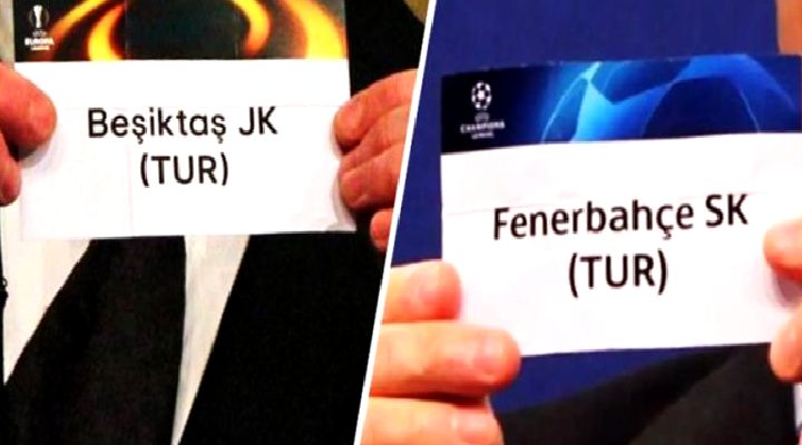 Kura heyecanı! Fenerbahçe ve Beşiktaş’ın Avrupa’daki rakipleri belli oluyor
