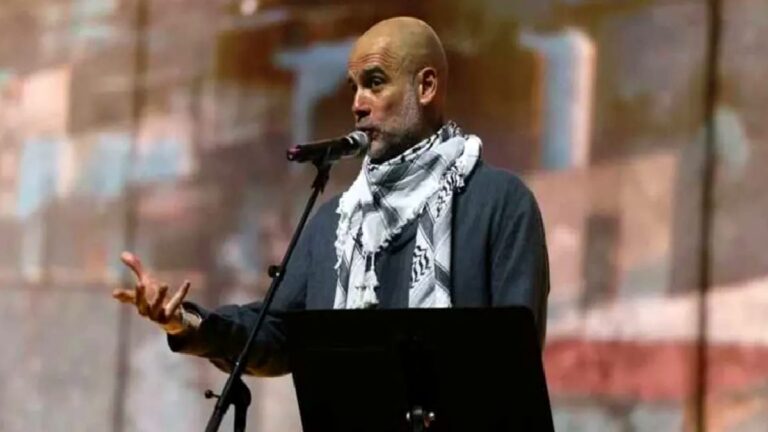 Pep Guardiola Filistinli çocukları yaz kampında ağırladı