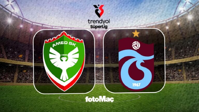 Amedspor – Trabzonspor maçı saat kaçta, hangi kanalda?