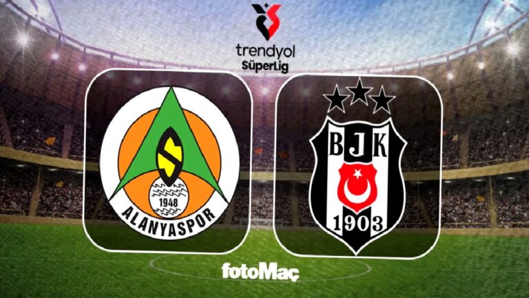 Corendon Alanyaspor-Beşiktaş maçı canlı anlatım