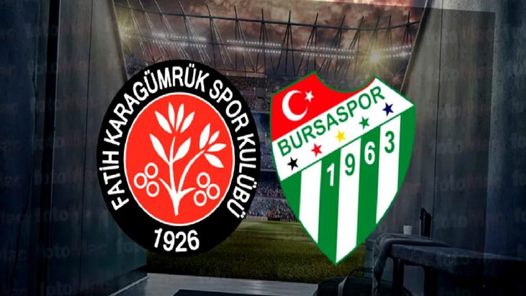 Fatih Karagümrük-Bursaspor maçı ne zaman, saat kaçta, hangi kanalda?