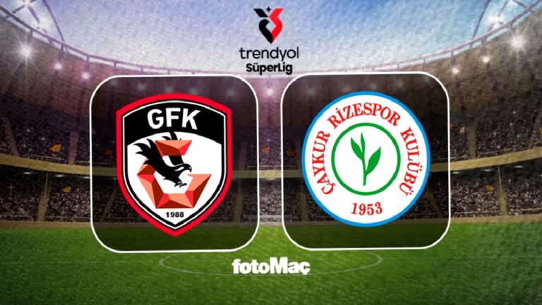 Gaziantep FK-Çaykur Rizespor maçı CANLI | Trendyol Süper Lig CANLI MAÇ