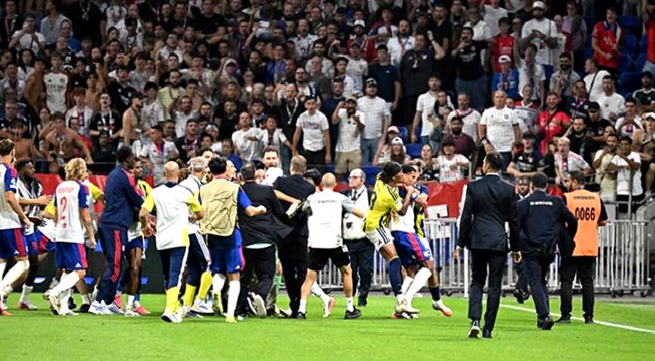 Olympique Lyon-Fenerbahçe maçının ardından 6 kişiye gözaltı!