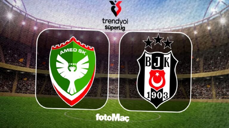 Amedspor-Beşiktaş maçı ne zaman, saat kaçta, hangi kanalda?