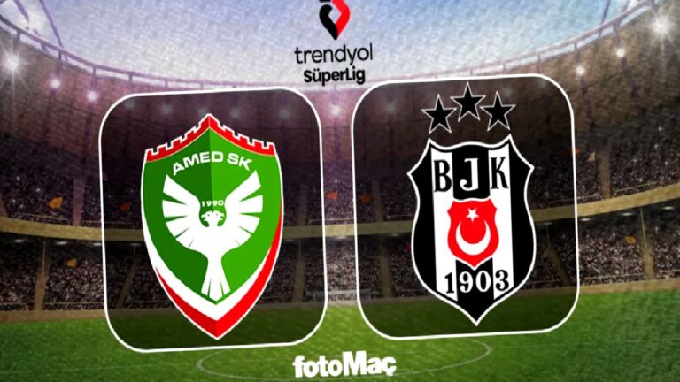 Amedspor-Beşiktaş maçı ne zaman, saat kaçta?