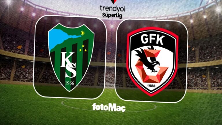 Kocaelispor-Gaziantep FK maçı CANLI (Trendyol Süper Lig)