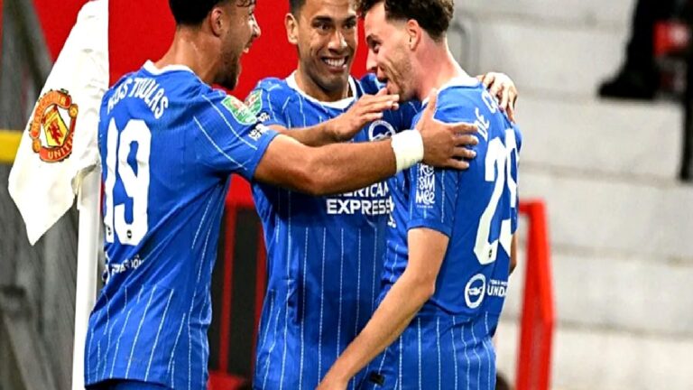 Manchester United’ı eleyen Brighton İngiltere Lig Kupası’nda turladı!